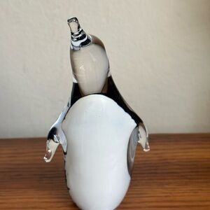 Vintage Penguin Art Glass Figurine Signed FM Ronneby Sweden B25 Benito Marcolin